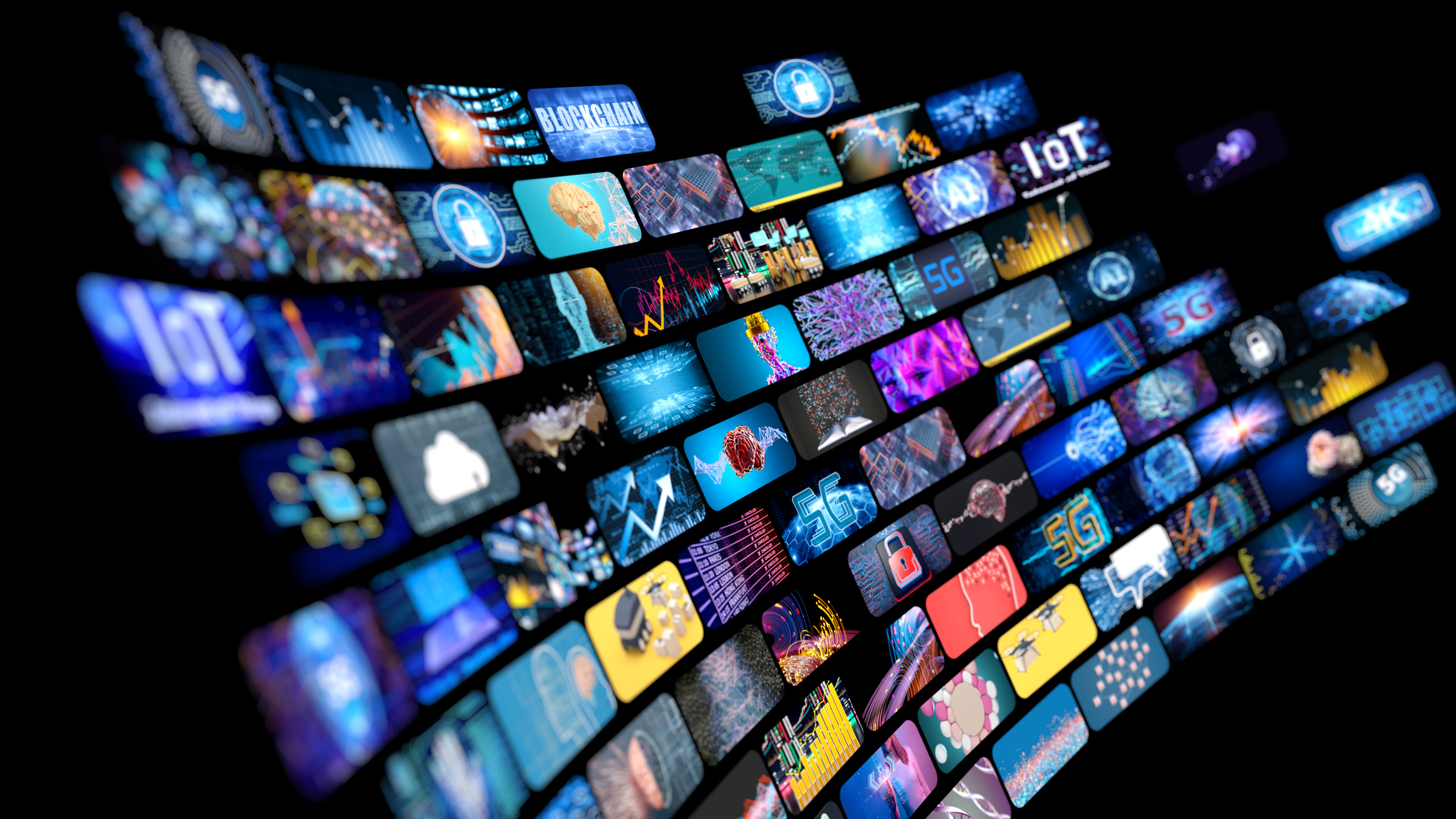 Multiple television screens showing streaming content from Televify IPTV